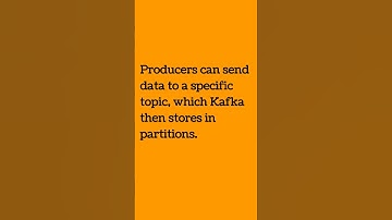 What is Kafka Producer? #kafka #codefarm #shorts #kafkabytes #bigdatatechnologies #developers