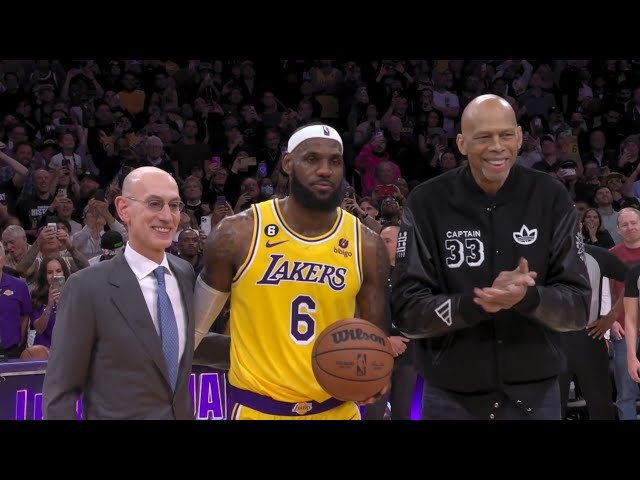 LeBron James Passes Kareem Abdul-Jabbar for Most Points Scored Ever ! class=