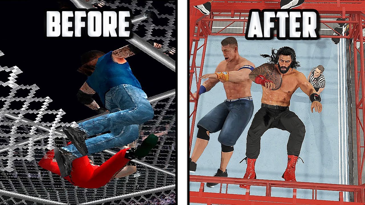 The Evolution Of Hell In A Cell Match In EVERY WWE Games !!!