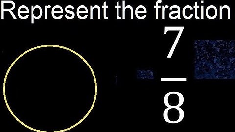 Represent 7/8 graphically . Graphic representation of fractions, graph