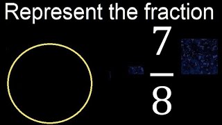 Represent 7/8 graphically . Graphic representation of fractions, graph