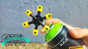 RESAKS - ⚡ Testing 6 CAPS Spray Paint Adapter ⚡ [ Graffiti Tool of Fadebomb ]