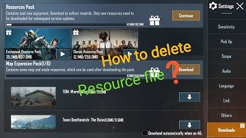 how to delete pubg mobile resource pack || file || easily (with subtitle)