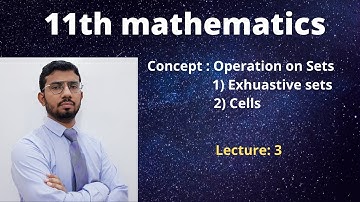 Operation on sets (exhaustive sets and cells)