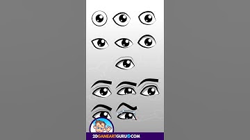 Affinity Designer Timelapse - Design Cartoon Eyes with Vectors #short