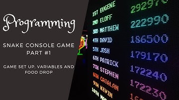 Visual Basic Programming: Creating Snake Console Game - Part 1