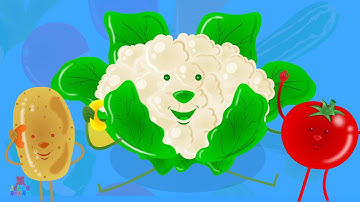 Ten Little Vegetables Jumping On The Bed Rhyme for Kids by Jelly Bears