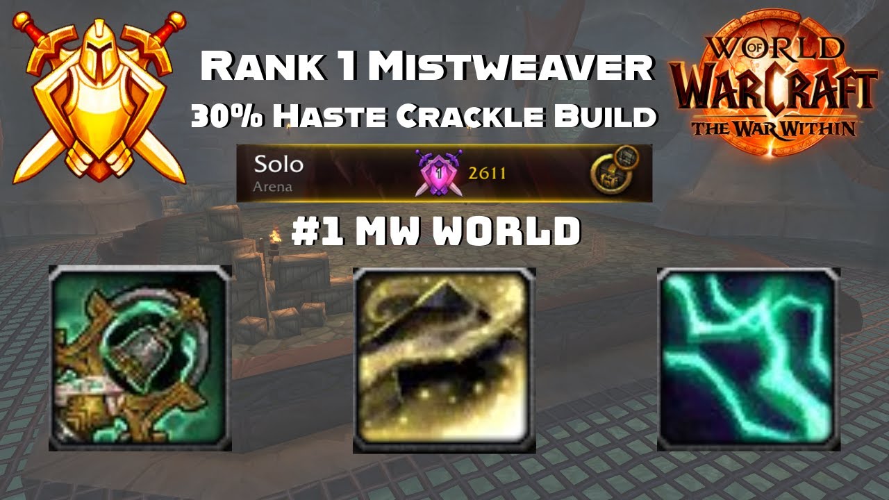 New Mistweaver Build is BROKEN! Full HASTE Castweaving Solo Shuffle! R1 Mistweaver PoV! #1 MW World