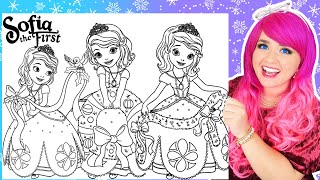 Celebrity Coloring Sofia the First Christmas Coloring Pages | Christmas Garland, Wreath & Present Coloring Net Worth