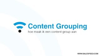 Hoe maak ik een content group aan