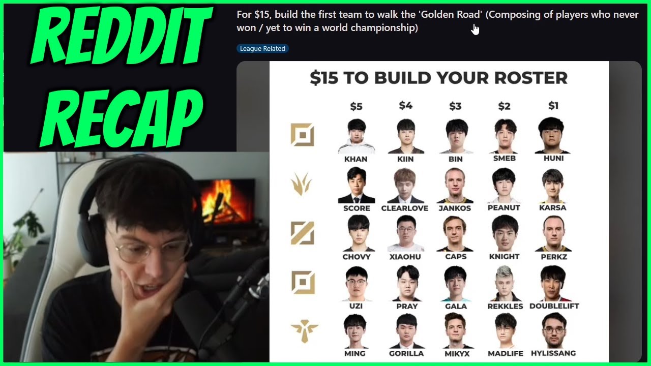 $15 Budget Roster Challenge W/ Players Who Haven't Won Worlds | Reddit Recap
