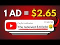 Earn 265 every ad watched  how to make money online