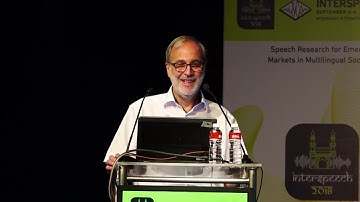 Interspeech 2018 Plenary Talk by Hervé Bourlard - Part 2