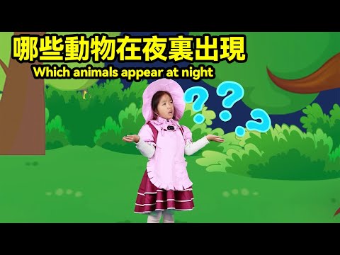 真人益智動畫：哪些動物在夜裏出現？Real-life puzzle animation: Which animals appear at night? Play with Gigi#早教#益智