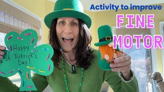 St. Patrick's Day Fine Motor Activity - Threading