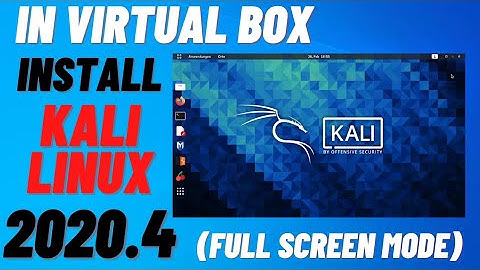 How to install Kali Linux 2020.4 in Virtual box || #Tech