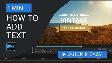 How to Add Text in PowerDirector