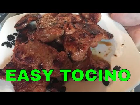 Tocino (Filipino Style Cured Sweet Pork)
