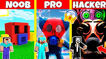 POPPY PLAYTIME CHAPTER 3 GAS MASK HOUSE BUILD CHALLENGE - NOOB vs PRO vs HACKER / Animation