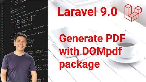 Laravel 9 Generate PDF with DOMpdf package  [PLABSTUDIO]