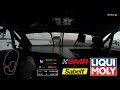Tyler Kicera passes Connor Mosack to take over the lead at Charlotte Motor Speedway