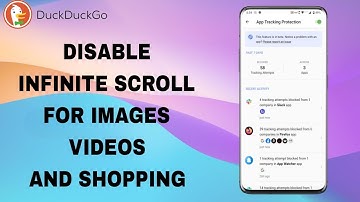 How To Turn Off And Disable Infinite Scroll Fo Images And Videos And Shopping On DuckDuckGo App