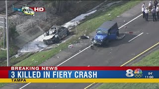 3 killed in Selmon Expressway hit-and-run crash, road still closed
