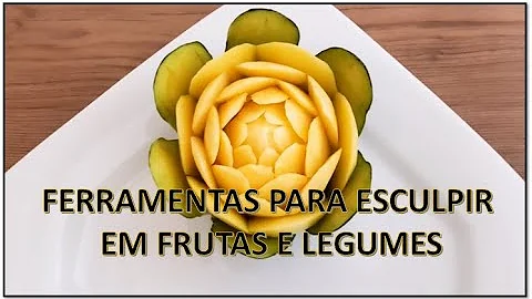 Ferramentas para esculpir em frutas e legumes - Ch...