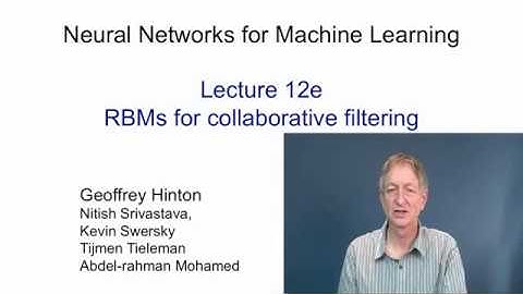 Lecture 12E : RBMs for collaborative filtering