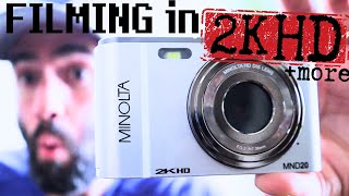 Filming Video in 2K and Capturing 44MP Images with the Minolta MND20 Digicam