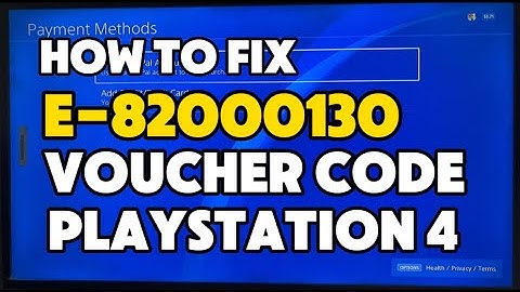 How To Fix PS4 E-82000130 The Voucher code you have entered is invalid