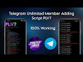 Telegram New Free Member Adder Script For 2025 ⚡| Per Account Add 40  Member | No Ban | Trickyabhi 🔰