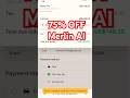 75% OFF Merlin AI Coupon – Extra 35% OFF Discounted Price #merlinai