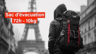 Sac d'évacuation du parisien,  2024 ! 72 h et 10 kg