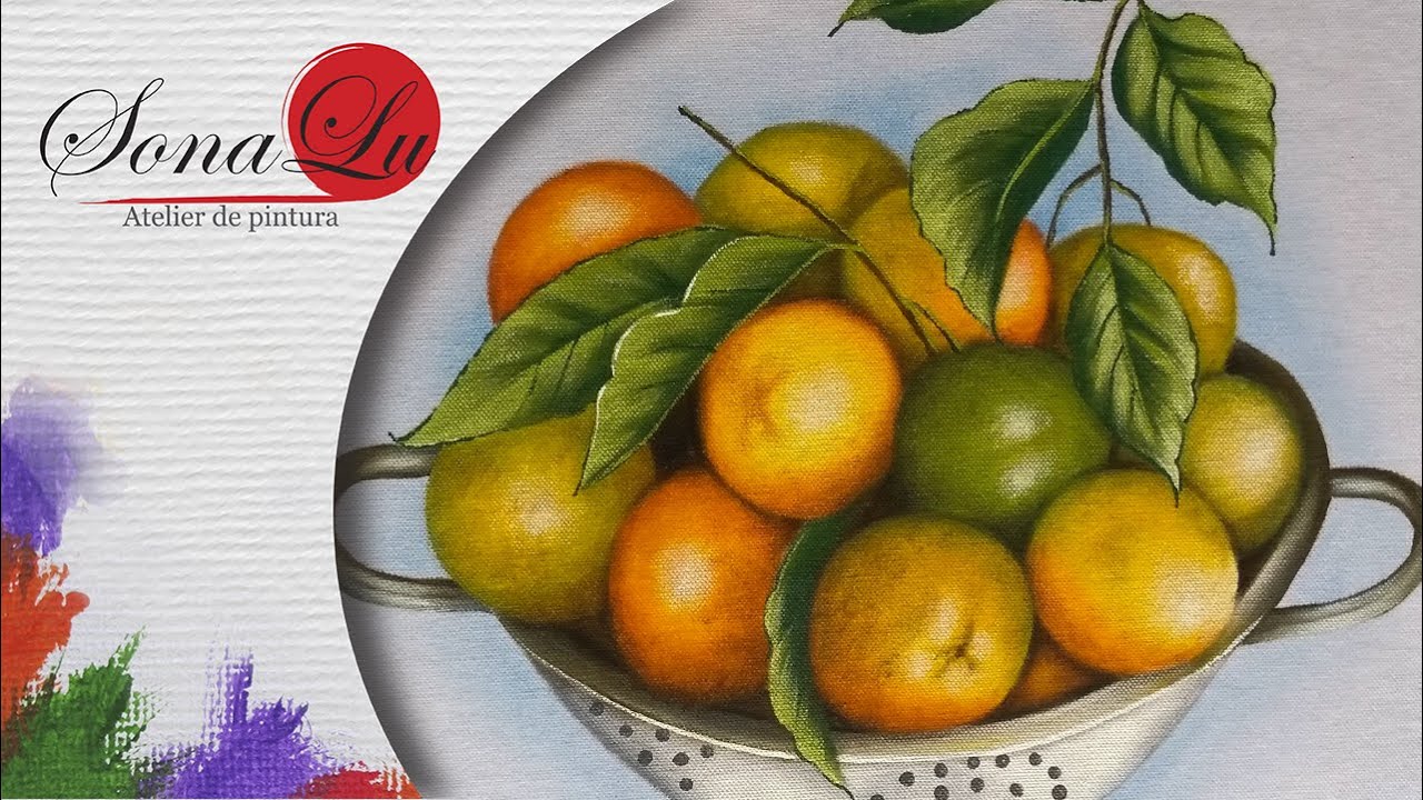 Aula 547 - Escorredor de Inox com Limões em Pano de Prato