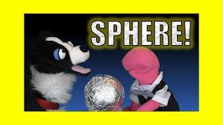 Polished Aluminum Foil Sphere:  Sullivan Spaniel
