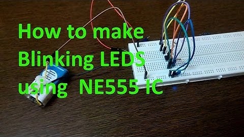 how to Make  Blinking LEDs using NE555 timer | 555 timer circuit #Arduino #ne555 #timer_circuit