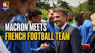FIFA World Cup 2026: French President Emmanuel Macron Meets Kylian Mbappe And French Football Team