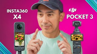 DJI Pocket 3 vs Insta360 X4 Review: Comparing Features