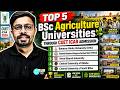 Top 5 Agriculture Universities through CUET ICAR Admission| Best BSc Agricultural College in India