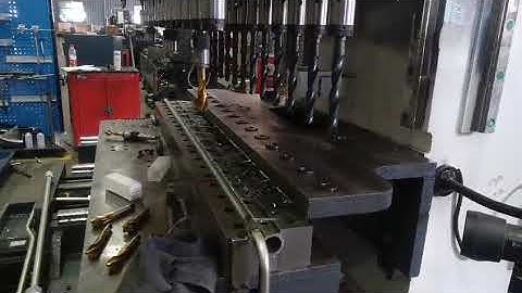multi spindle drilling and tapping machine initial test Sep. 20