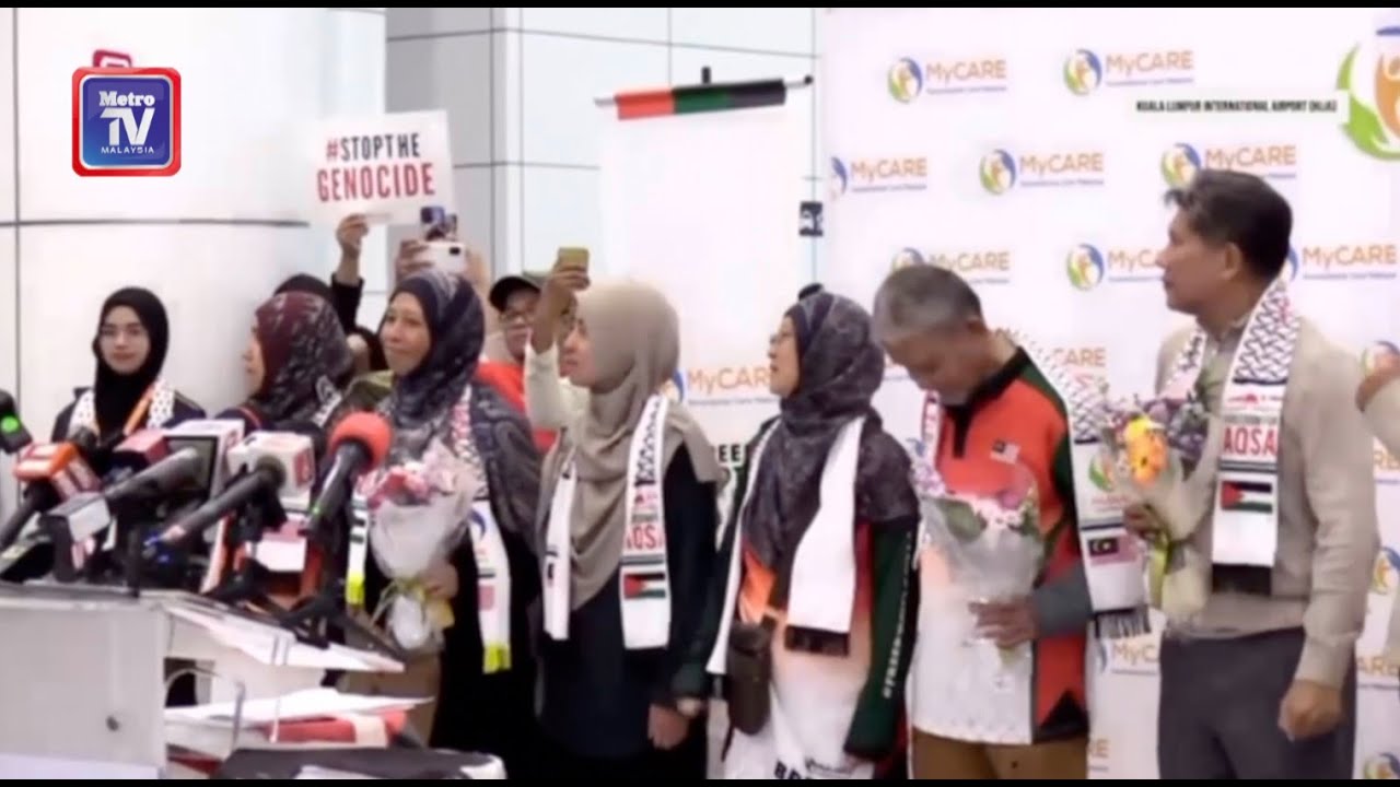 9 aktivis flotila tiba di KLIA