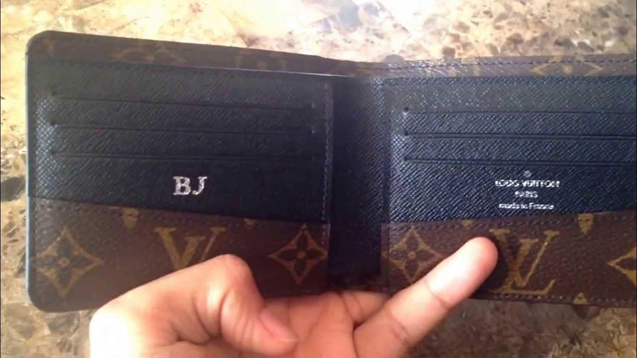 LOUIS VUITTON Monogram Macassar Gaspar Wallet