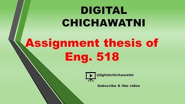 ENG 518 Assignments Solution| Eng 518 100% result |ENG 518 Assignment No.1