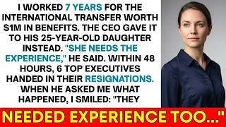 My CEO's Daughter Got The $1M Transfer I Earned   Then 6 Executives Quit In 48 Hours