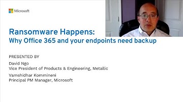 Ransomware happens: Why Office 365 and endpoints need backup | OD317