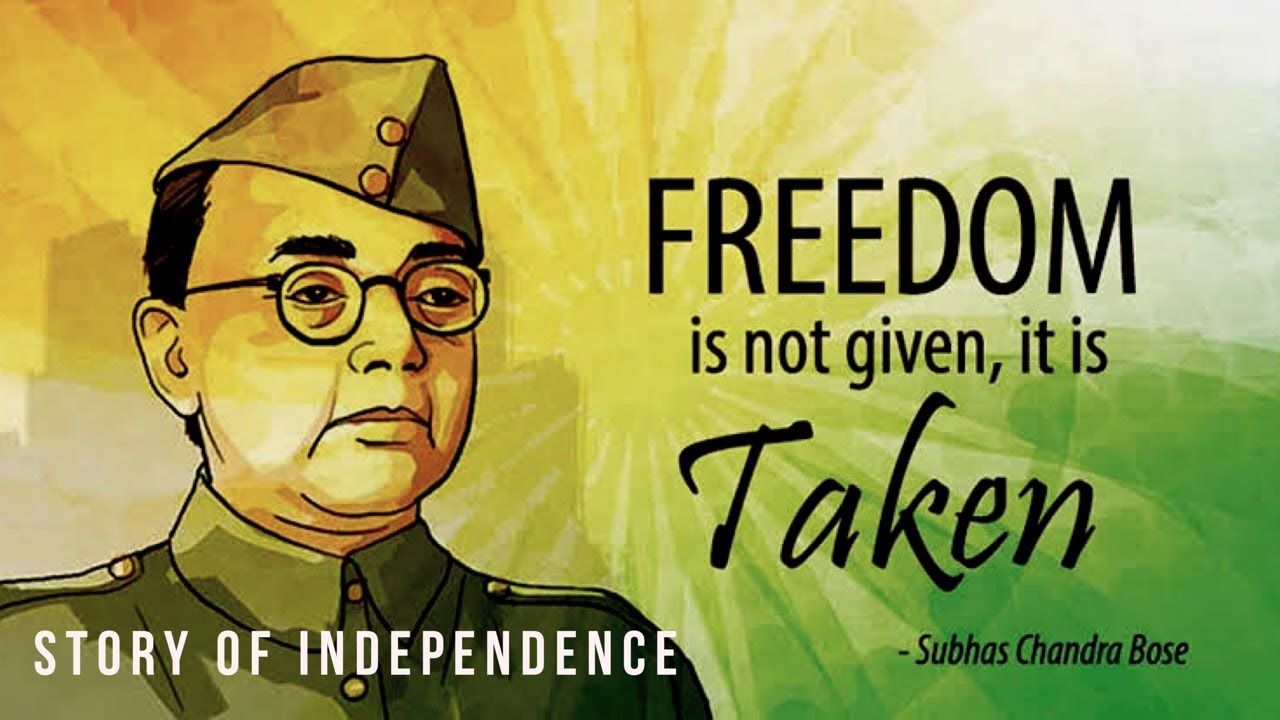 Subhash chandra bose tum mujhe khoon do mai tumhe azadi dunga YouTube