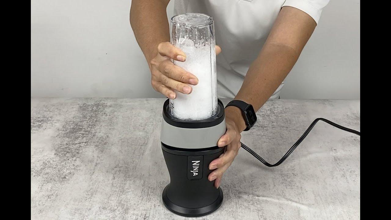 Ninja QB3001SS Fit Personal Blender Review Crushing Ice Cubes YouTube