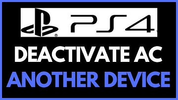 How To Deactivate a PS4 Account From Another Ps4 !! Steps to Deactivate a PS4 Account on All System