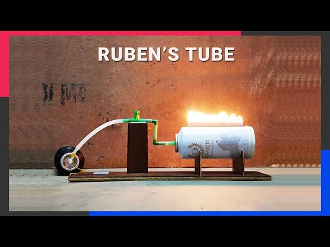 Experimenting Ruben&rsquo;s Tube | Standing Wave Flame Tube | Physics Experiment